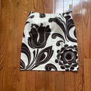 Talbots Black and White Pencil Skirt Mini Casual